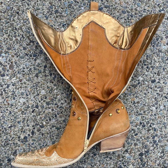 2000 era Browns Fashion Cowboy Boots - Picture 7 of 12